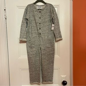Old Navy Girl’s Light Heather Grey Jumpsuit 4T